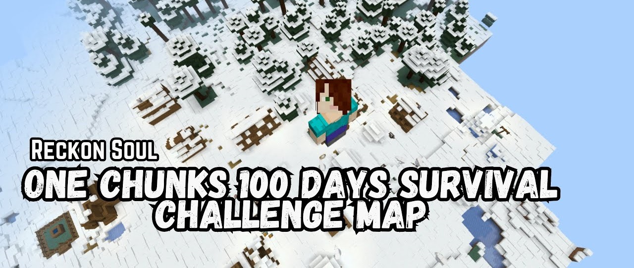 One Chunks 100 Days Survival Challenge | Mapas Para Minecraft PE (Bedrock)