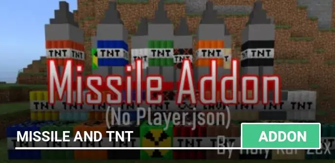 Mod: Misiles y TNT Minecraft PE (Bedrock) 1.21