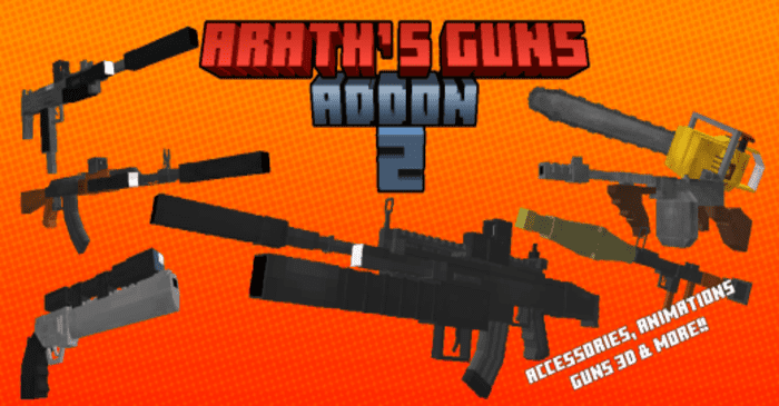 Arath’s Guns 2 para Minecraft PE (Bedrock) 1.21