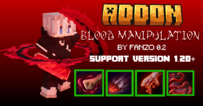 Blood Manipulation para Minecraft PE (Bedrock) 1.21