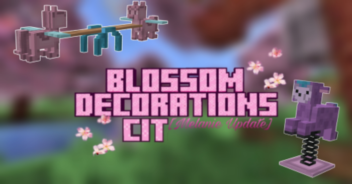 Blossom Decorations CIT para Minecraft PE (Bedrock) 1.21