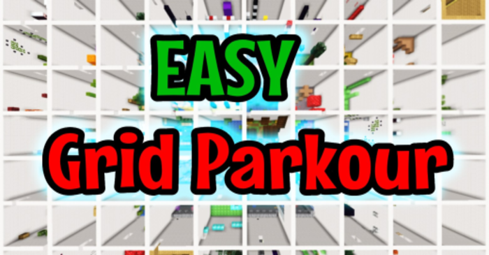 Easy Grid Parkour | Mapas para Minecraft PE (Bedrock)