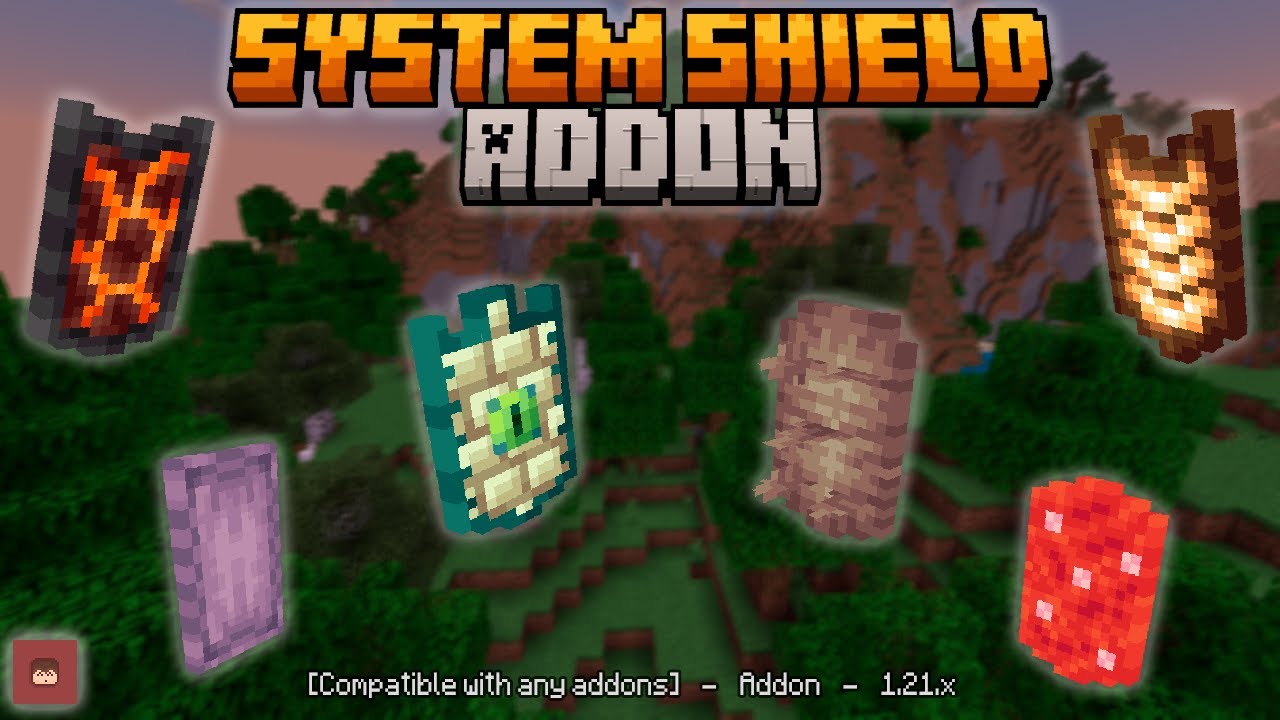 Mod System Shields para Minecraft PE / Bedrock 1.21