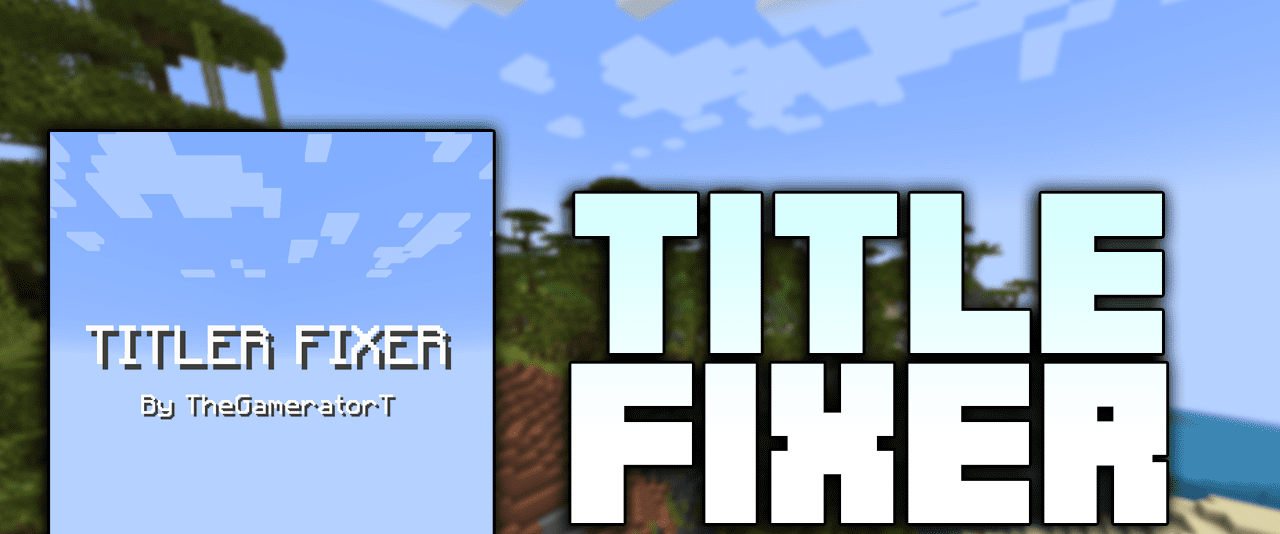 Title Fixer para Minecraft PE (Bedrock) 1.21