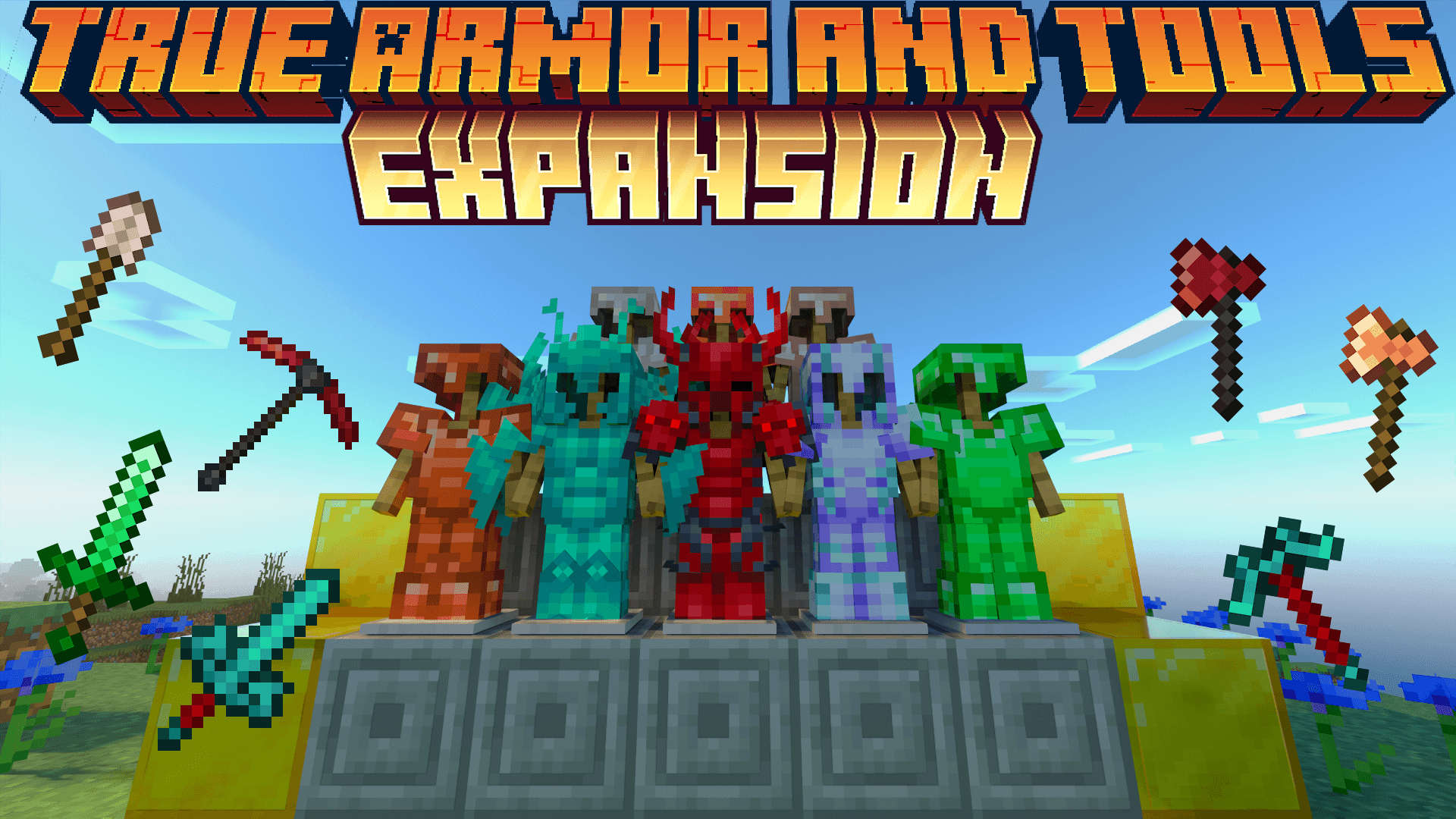 True Armor and Tools Expansion para Minecraft PE (Bedrock) 1.21