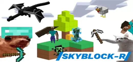 Mapa: Skyblock R Minecraft PE / Bedrock 1.21