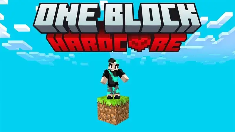 Map HardCore OneBlock Minecraft PE / Bedrock