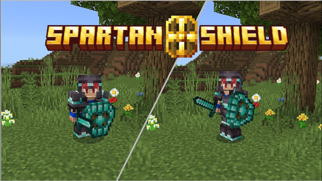 Spartan Shield para Minecraft PE (Bedrock) 1.21