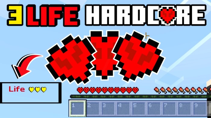 3 Life Hardcore para Minecraft PE / Bedrock 1.21