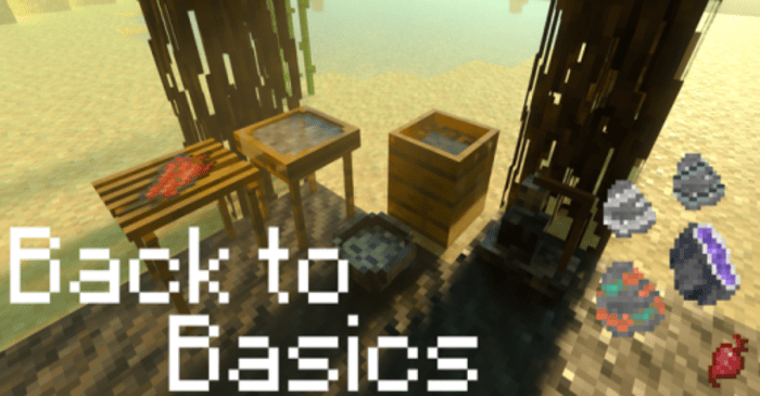 Back to Basics para Minecraft PE / Bedrock 1.21