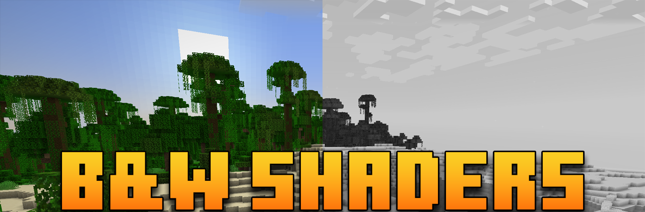 Shader B&W para Minecraft PE / Bedrock 1.21