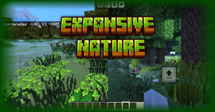 Expansive Nature para Minecraft PE / Bedrock 1.21