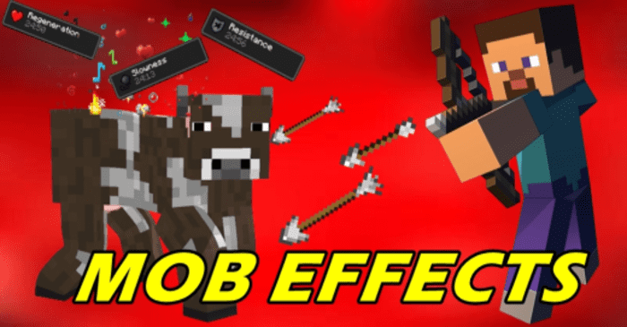 Random Mob Hit Effects Minecraft PE / Bedrock 1.21