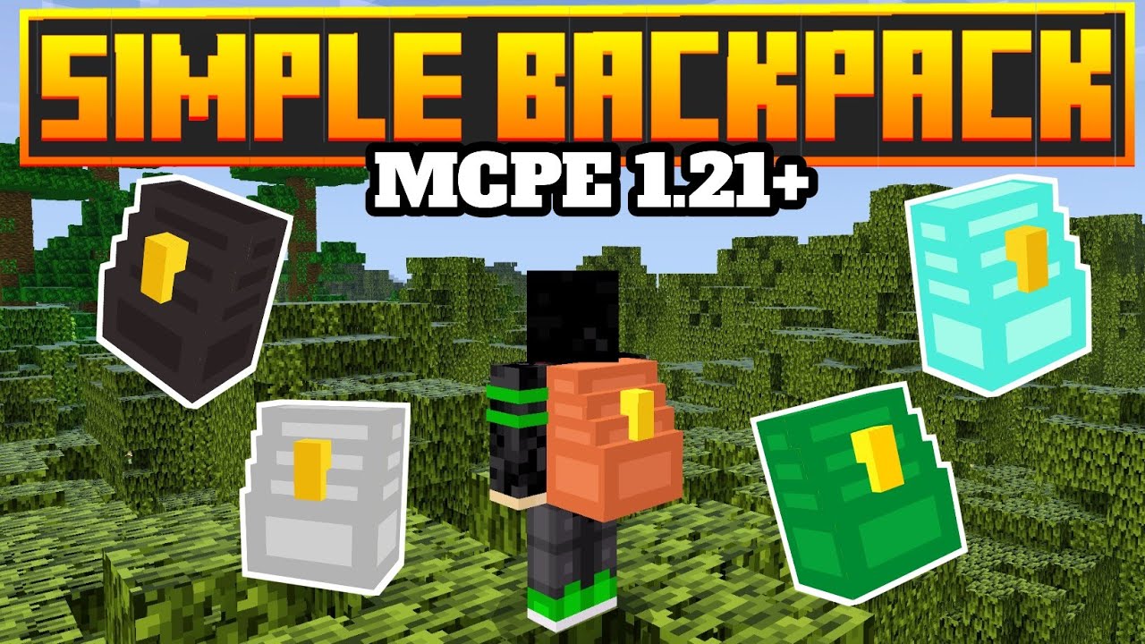 Simple Backpack para Minecraft PE / Bedrock 1.21