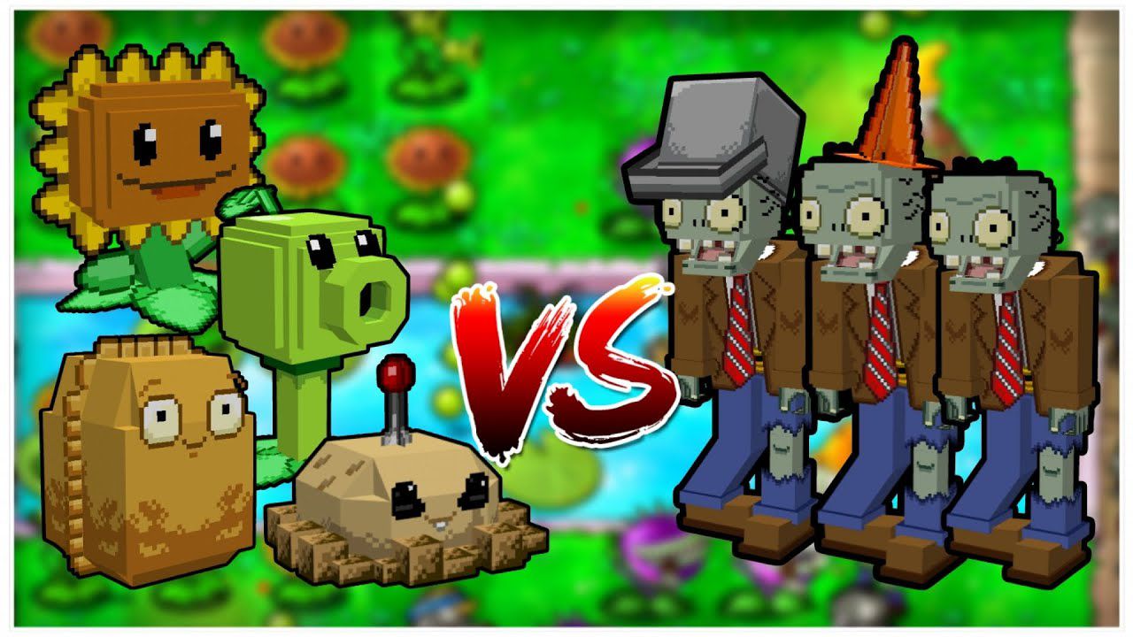 SERPVZ Plants vs Zombies para Minecraft PE / Bedrock 1.21