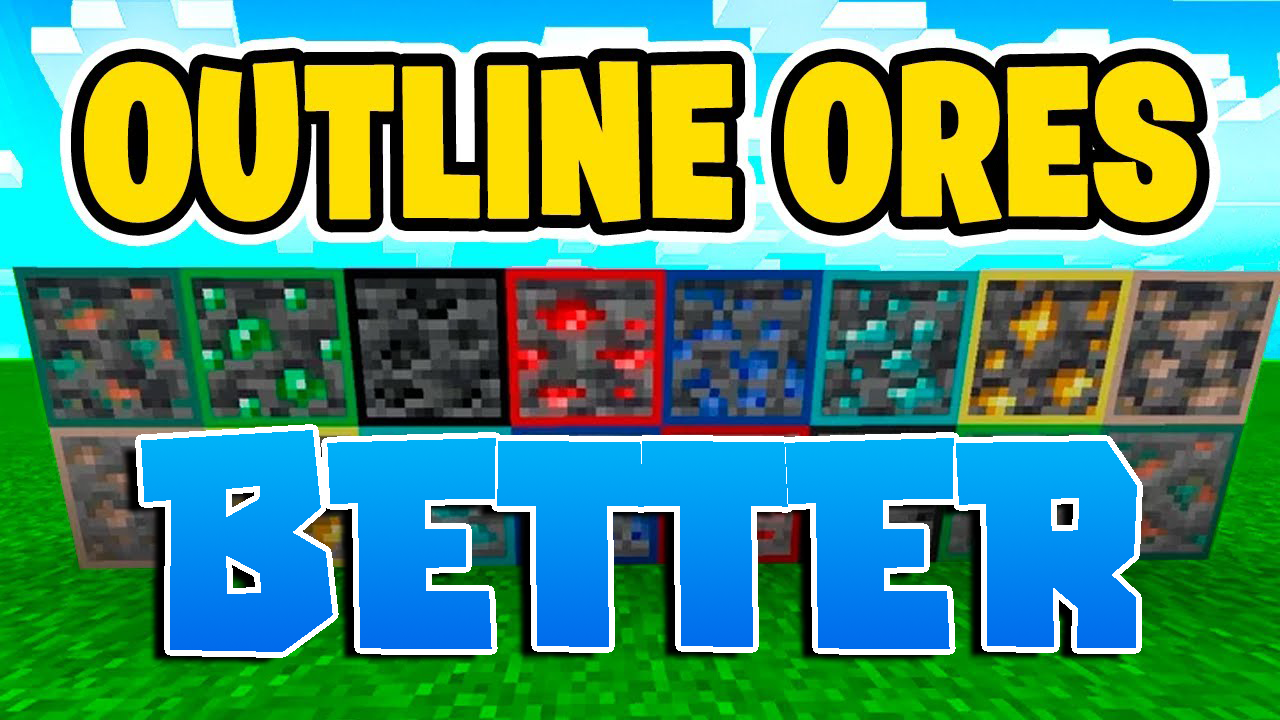 Better Outlined Ores para Minecraft PE / Bedrock 1.21