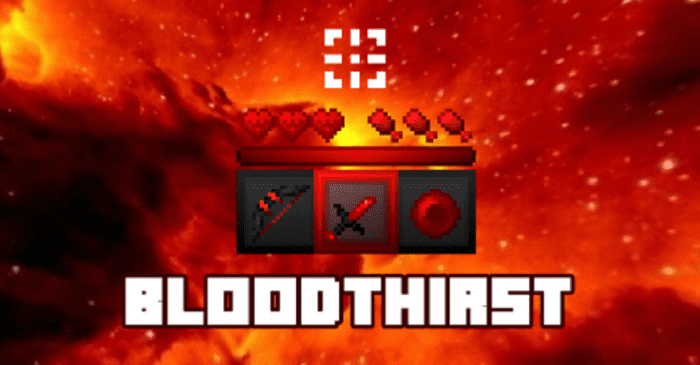 Bloodthirst [16x] para Minecraft PE / Bedrock 1.21