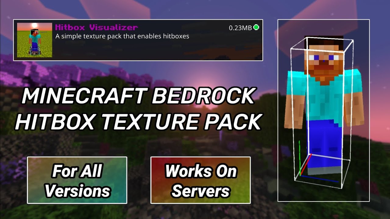 Hitbox para Minecraft PE / Bedrock 1.21