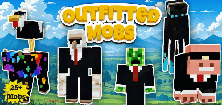 Outfitted Mobs para Minecraft PE / Bedrock 1.21