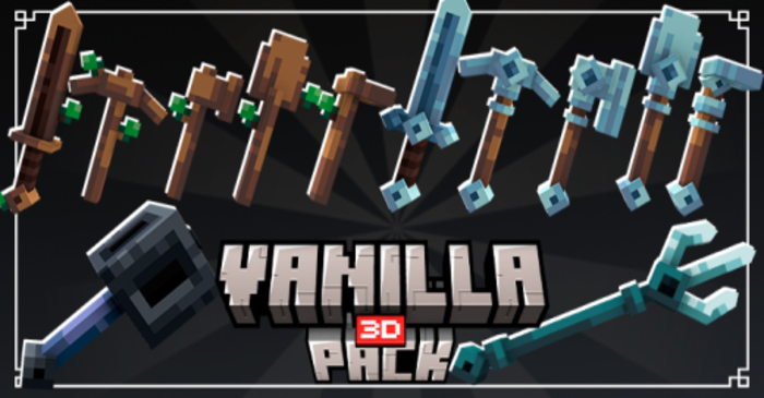 Vanilla 3D para Minecraft PE / Bedrock 1.21