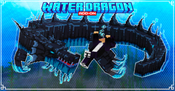 Water Dragon Boss para Minecraft PE / Bedrock 1.21