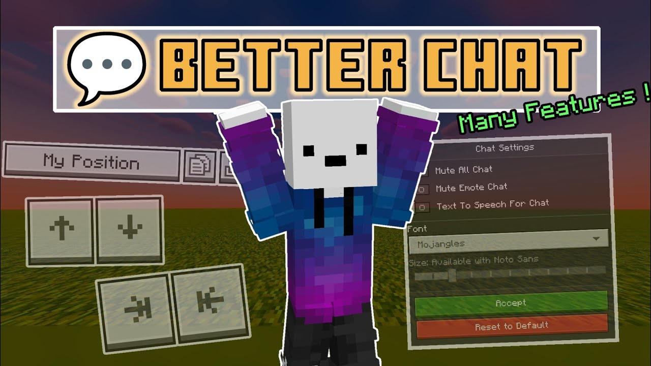 Better Chat para Minecraft PE / Bedrock 1.21