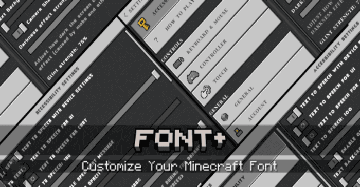 Font Plus para Minecraft PE / Bedrock 1.21