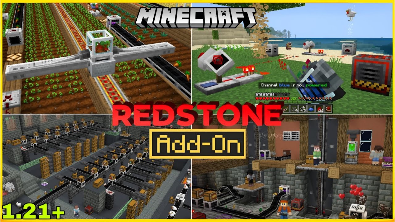 Redstone para Minecraft PE / Bedrock 1.21