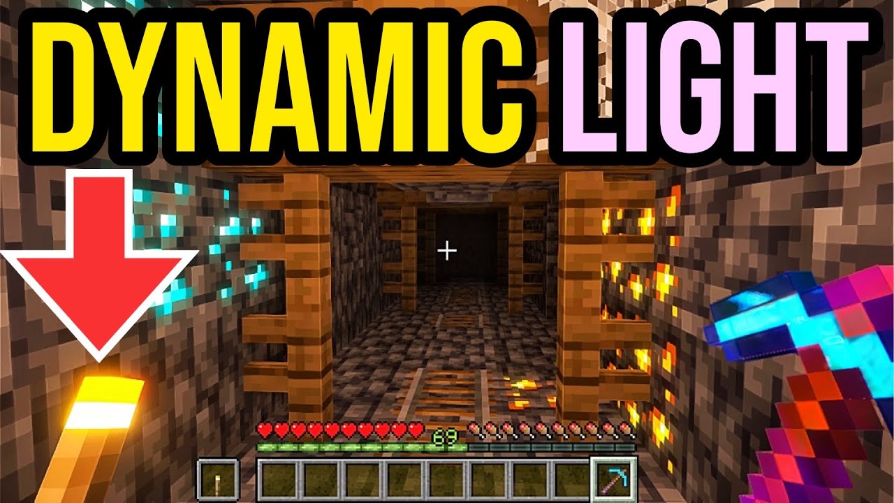 Dynamic Light para Minecraft PE / Bedrock 1.21