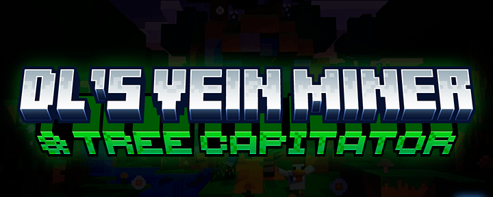 DL’s Vein Miner & Tree Capitator para Minecraft PE / Bedrock 1.21