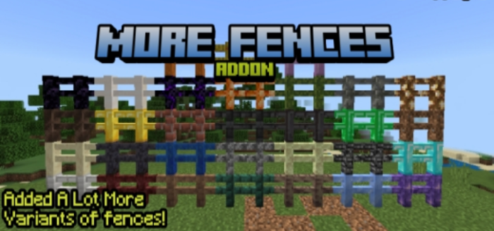More Fences para Minecraft PE / Bedrock 1.21