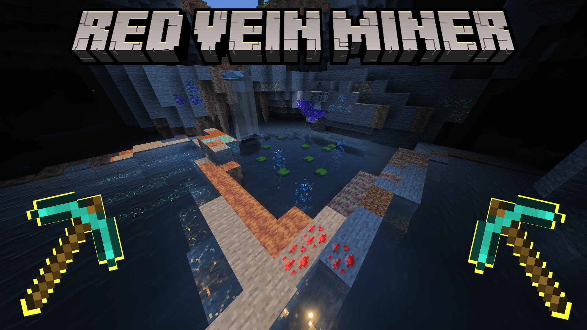 Red Vein Miner para Minecraft PE / Bedrock 1.21