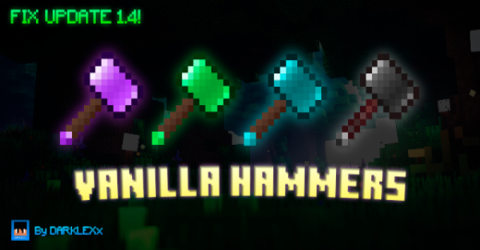 DL’s Vanilla Hammers para Minecraft PE / Bedrock 1.21