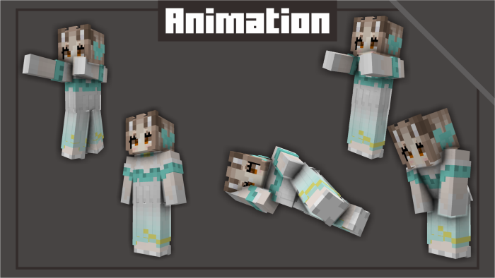 Player Animation para Minecraft PE / Bedrock 1.21
