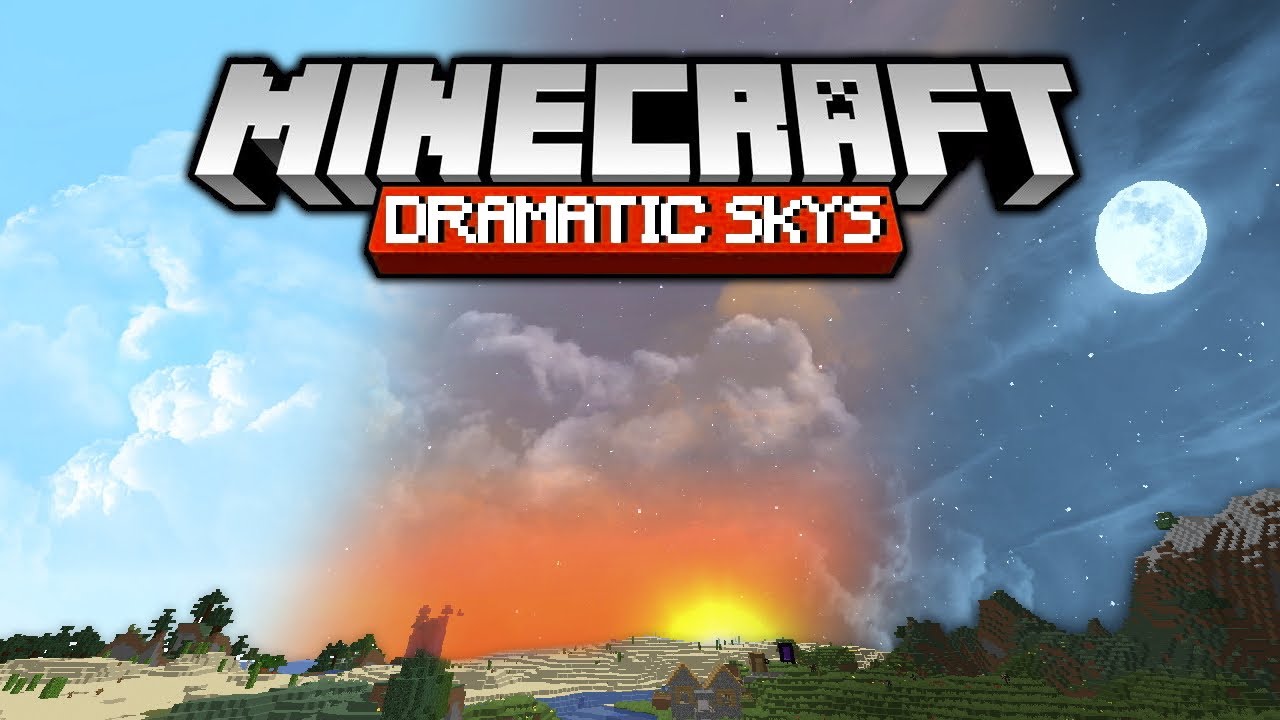 Dramatic Skys para Minecraft PE / Bedrock 1.21