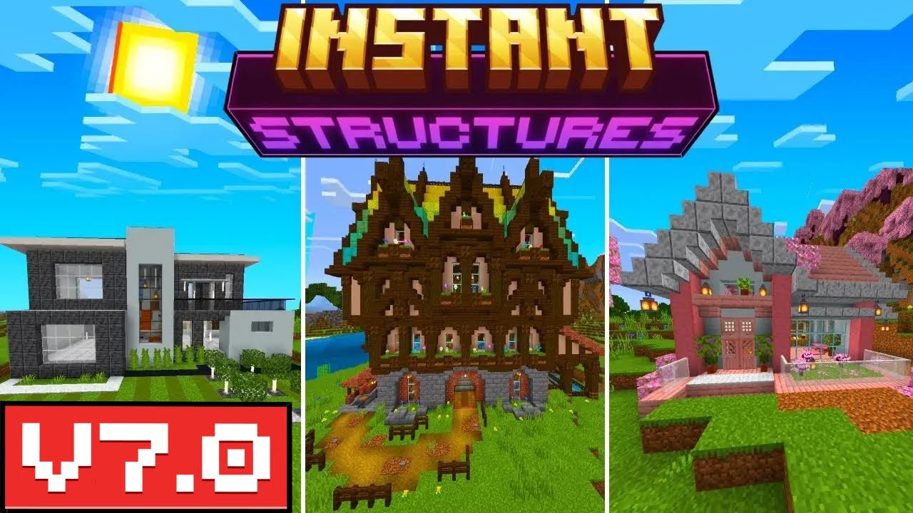 Instant Structures para Minecraft PE / Bedrock 1.21