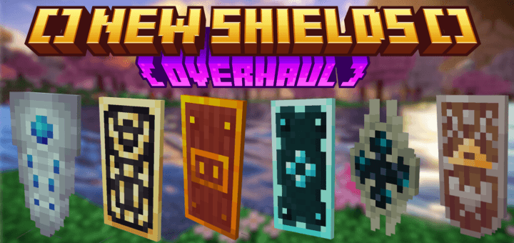 New Shields Overhaul para Minecraft PE / Bedrock 1.21
