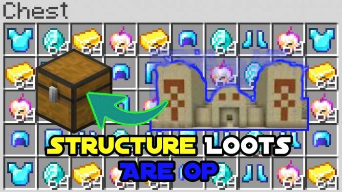 OP Structures Loots para Minecraft PE / Bedrock 1.21