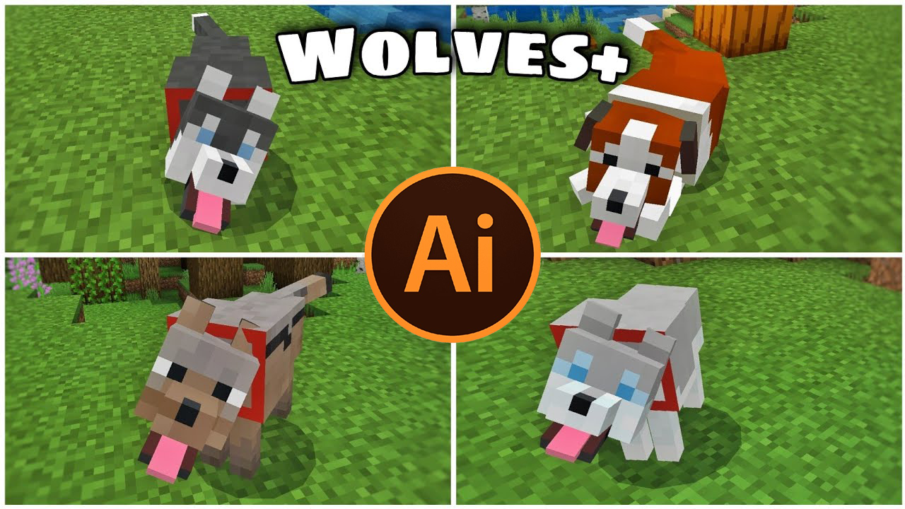 Wolf Enhanced AI para Minecraft PE / Bedrock 1.21