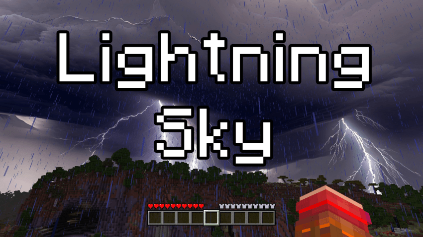Lightning Sky para Minecraft PE / Bedrock 1.21
