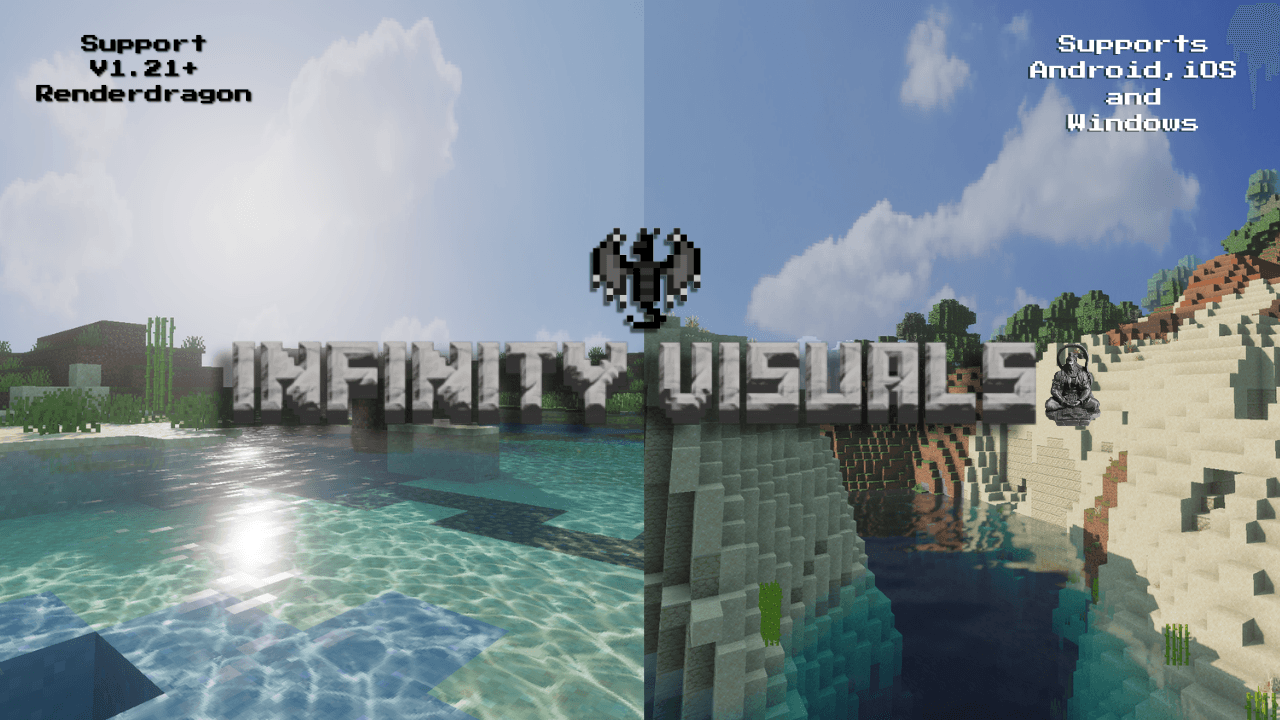 Infinity Visuals para Minecraft PE / Bedrock 1.21