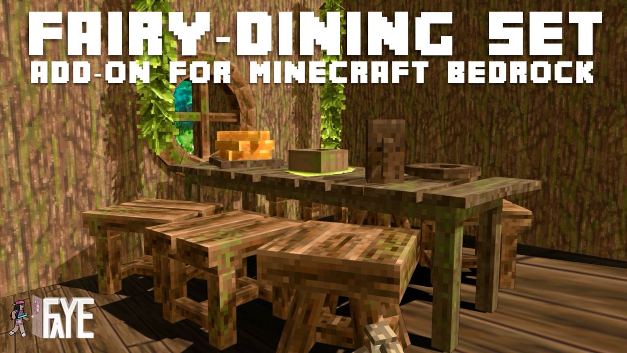 The Faye Fairy Dining Set para Minecraft PE / Bedrock 1.21