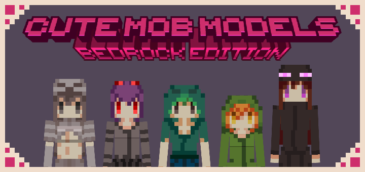 Cute Mob Models para Minecraft PE / Bedrock 1.21
