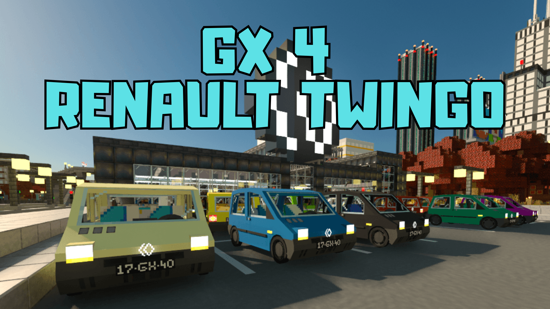 GX 4 Renault Twingo para Minecraft PE / Bedrock 1.21