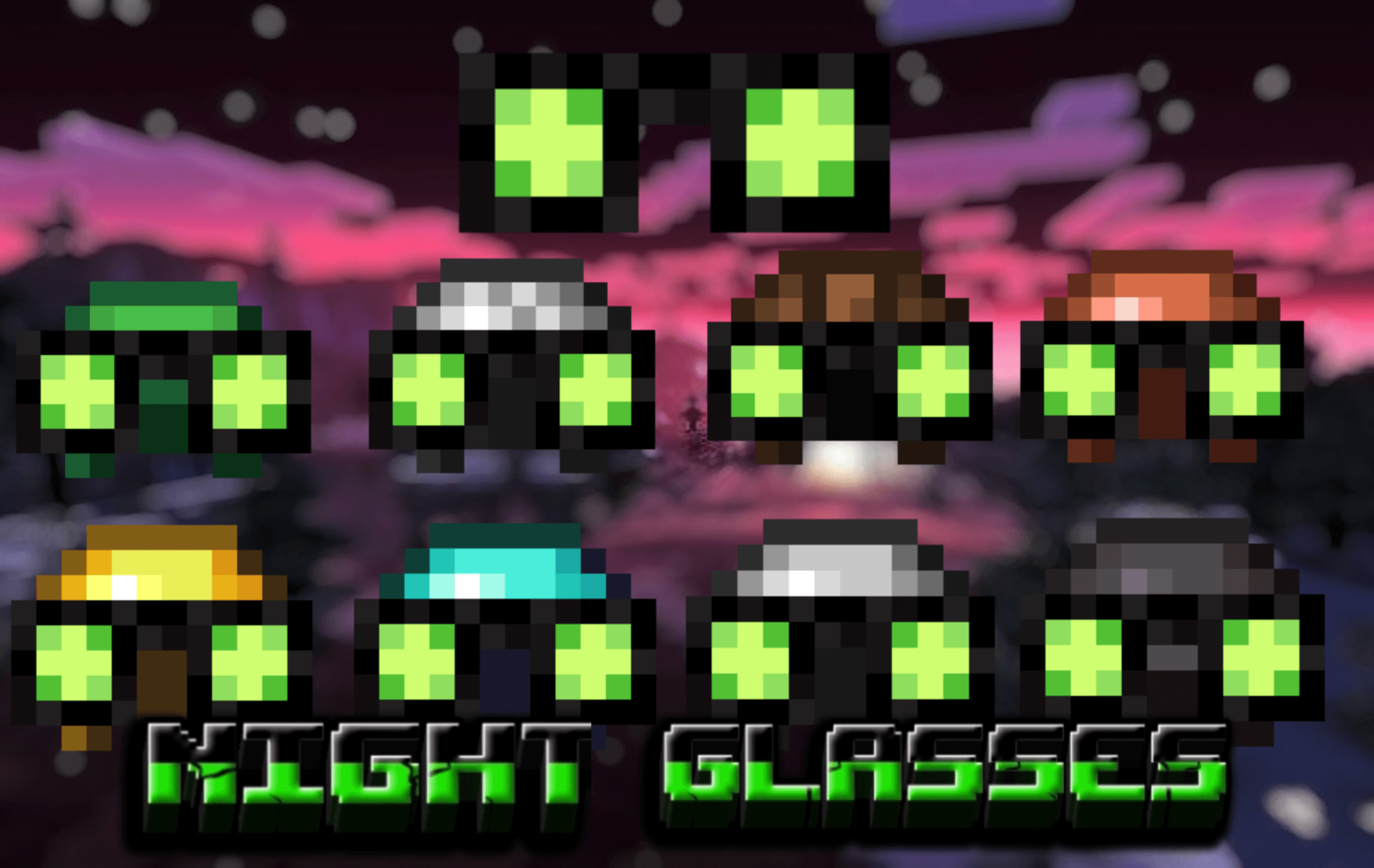 Night Glasses para Minecraft PE / Bedrock 1.21