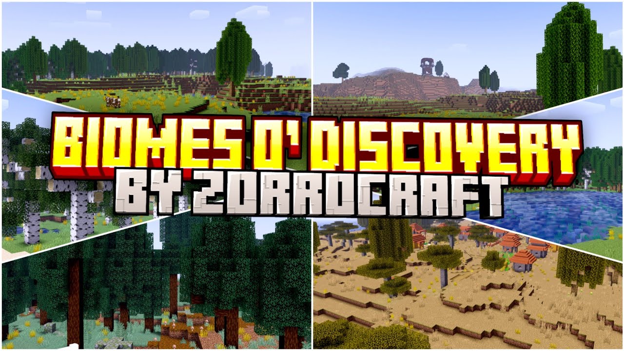 Biomes O’ Discovery para Minecraft PE / Bedrock 1.21