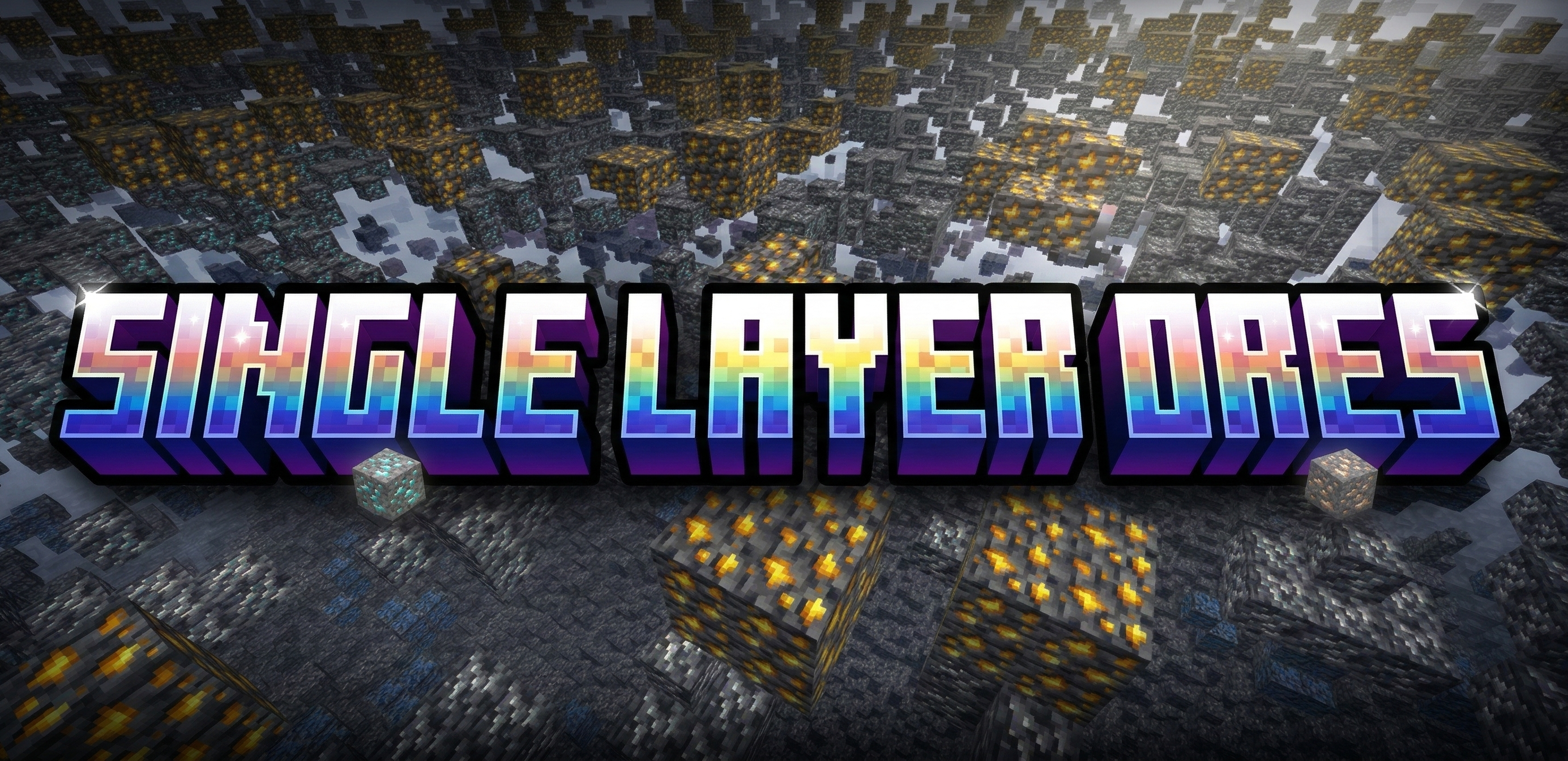 Single Layer Ores para Minecraft PE / Bedrock 1.21