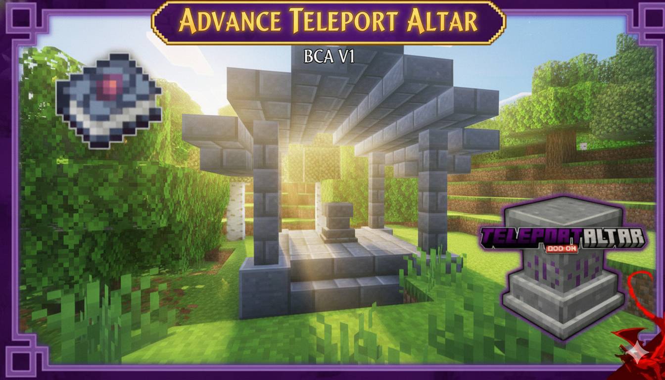 Advance Teleport Altar para Minecraft PE / Bedrock 26.1