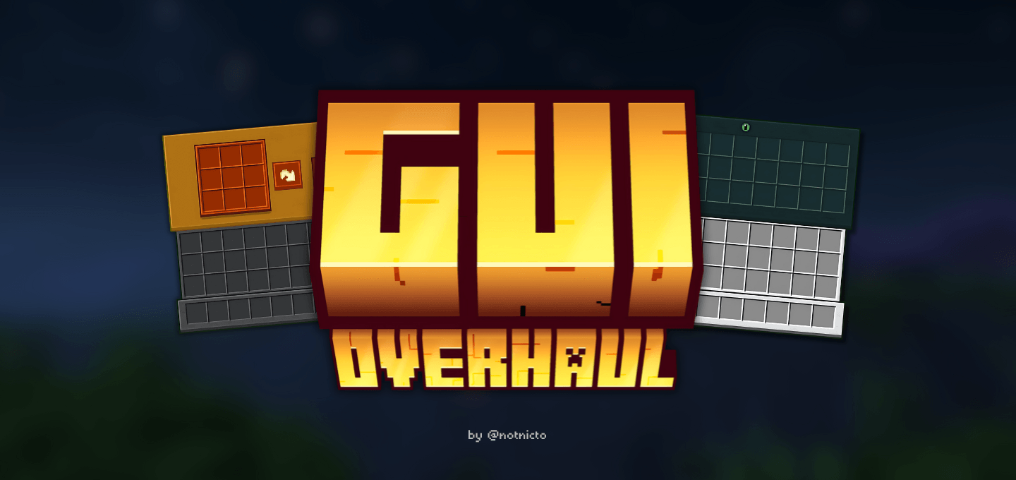 GUI Overhaul para Minecraft PE / Bedrock 1.21