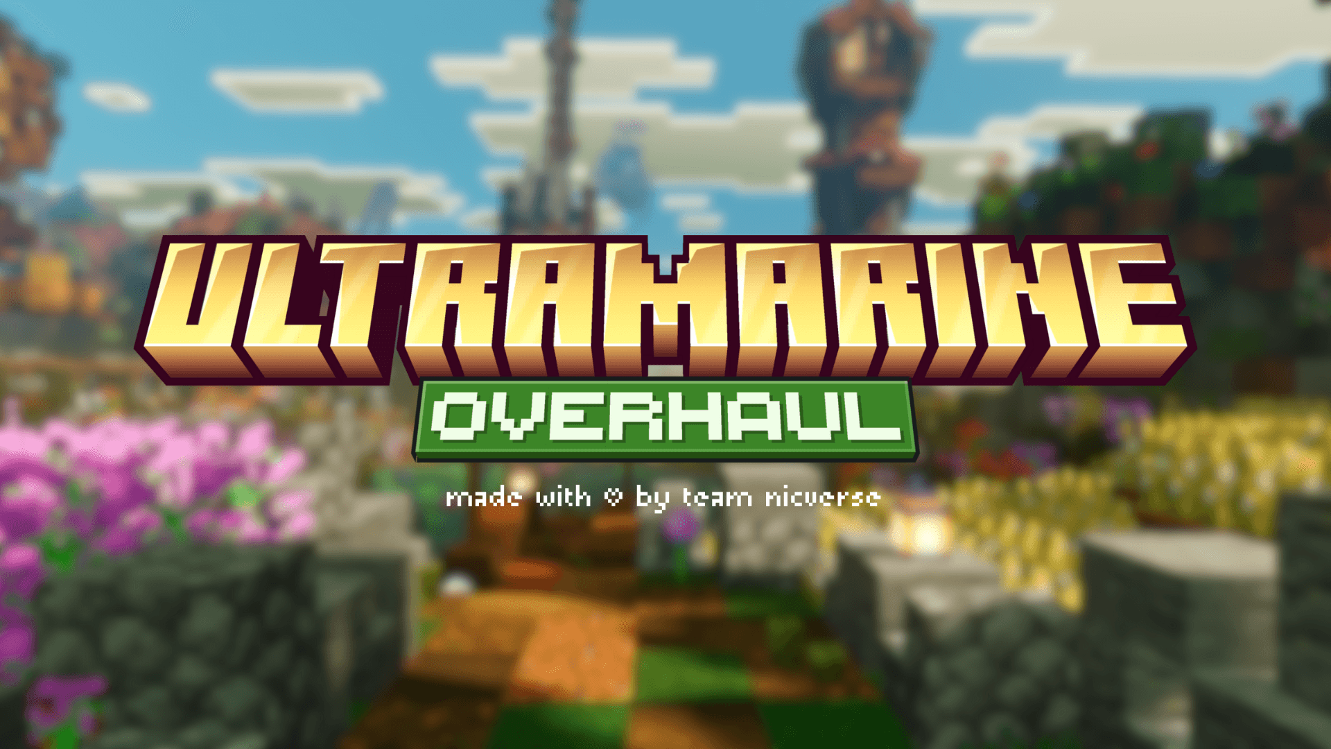 Ultramarine Overhaul para Minecraft PE / Bedrock 1.21